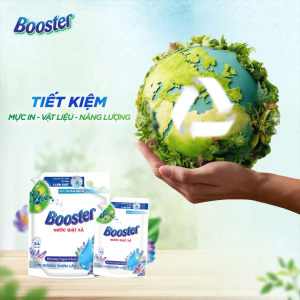 QUÀ TẶNG ĐẶC BIỆT - Nước giặt xả Bosster hương ngàn hoa túi 250mL hương thơm x3