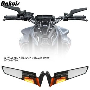 Ducati Streetfighter V2 V4 V4 S Gương Chiếu Hậu Có Đèn LED Hợp Kim Nhôm Gió Cánh Xoay Xe Máy Phụ Kiện Dành Cho Xe YAMAHA MT07