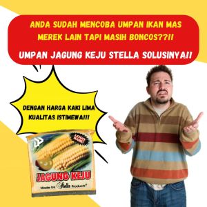 Umpan Pelet Ikan Mas Aroma Gurih Kuning Jagung Keju Stella Product 1pcs 100g Special