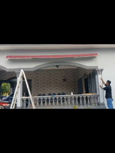 Retractable awning roof outdoor roof triangle sunshade Foldable Adjustable awnings rotating aluminum bracket Awnings Retractable awnings Durable thickened