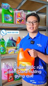 Nước rửa chén Clara - Hương gừng quế - can 3.8Kg: Lựa chọn hoàn hảo cho căn bếp hiện đại