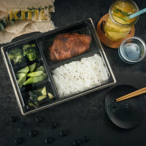 KML | Premium Five-compartment Disposable Wooden Meal Box