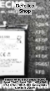 BATERAI BATRE BATRAI HP BL-58CT BL 58CT BL58CT SPARK 7 NFC / 7 PRO / KF6 / KF6P / KF6J / KF6K / PR651 / KF8
