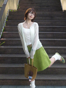 ZHILU | Sunproof Pleated Sheer Cardigan