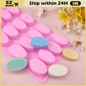 16 Cavities Rectangle Silicone Oven Handmade Cake Moulds Soap DIY Moulds Chocolate Mold