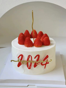 2024 New Birthday Cake Model Plastic Simulation Fake Window Display Home Decorations Cartoon Ins Style Artificial Fruit