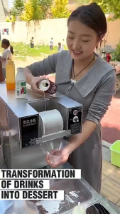 HAILANG Commercial shaved ice machine with a large cooling capacity of 120°F easy to disassemble and clean