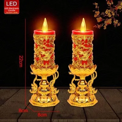 NAIFUNA | Realistic LED Buddhist Ritual Lotus Lamp