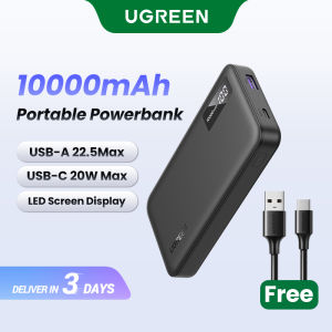 UGREEN 10000mAh/20000mAh Power Bank PD 20W SCP 22.5W QC 18W Powerbank USB Type C Portable Charger Compatible for iPhone 17 16 Pro Max iPhone 17 Air Samsung S26 Ultra iPad 10th Generation Pixel Huawei Model: PB311