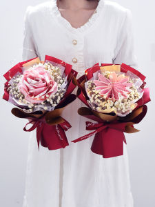 Creative DIY Handmade Money Flower Bouquet Materials Packaging Paper Set Birthday Gift for Girlfriend Simple Mixed Paper Flowers