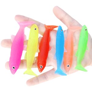 Soft Rubber Simulation Sardine Suit Kindergarten Children Playing with Water Toys Small Fish Globe Decorative Marine Fish Model