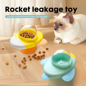 Cat interactive Toys Rotatable Cat Dog Leak Food Toy Pet Puzzle Relief Boredom Toys Food Feeder Dispenser for Kitten Puppy Toys