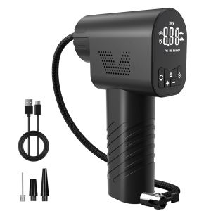 EAFC 4000mAh Mini Portable Car Air Compressor Wireless Electric Tire Inflator Pump for Motorcycle Bicycle Boat Car Tire Ball