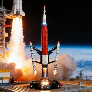 LED Light (No Model) For Technic NASA Artemis Space Launch System Rocket 42221 Decorative Lights With Battery Box