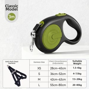 HELLOLEIBOO | Auto Retractable Tangle-Free Dog Leash