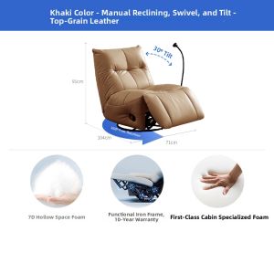 Genuine Leather Single Sofa Recliner
