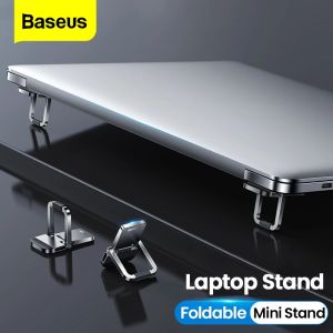 Baseus Portable Laptop Stand Holder For Macbook Pro Air Foldable Laptops Holder Mini Notebook Support For Xiaomi Lenovo Laptop