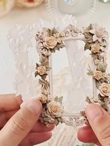 MO.CARD | Lace Carving Retro European Style Photo Frame Irregular Scrapbooking Card