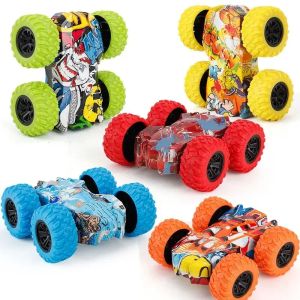 W21 Childrens toy car fun double-sided car inertial safety anti-collision anti-fall Kids anti-fall model sliding off-road vehicle