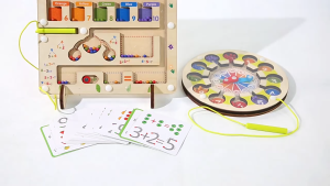 *ALM SHOP* Color And Math Maze Number Wooden Counting Sorting Magnetic Color Toddler Activities Counting For Kids Gift