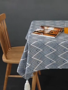 Modern Tablecloth Fabric Linen Tea Table Coffee Table Tassel Minimalist Home Anti Stain Decorative Tablecloth