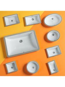 Wall-mounted Ceramic Sink Single Bowl