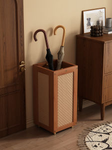 CHUJUN | Bamboo Woven Indoor Entryway Floor Umbrella Stand