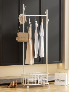 ตู้เสื้อผ้าแบบเคลื่อนที่ได้ สำหรับใช้ในบ้าน ตู้เสื้อผ้าแบบหมุนได้ ตะกร้ารองรับเสื้อผ้าสีนม ตู้เสื้อผ้าโลหะสำหรับเก็บของ ตู้เสื้อผ้าสำหรับวัยรุ่น