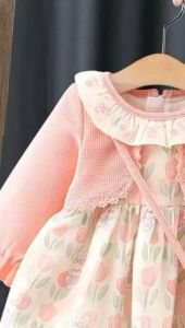 BAJU DRES LENGAN PANJANG ANAK PEREMPUAN USIA 0-4 TAHUN/GAUN MURAH ANAK PEREMPUAN