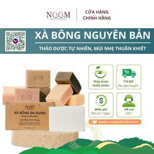 Xà bông đa dụng vị nguyên bản 100g Noom mùi nhẹ tự nhiên làm sạch cơ thể giữ ẩm dưỡng da mềm mịn