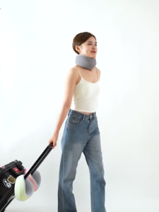 Travel Pillow U Shaped Neck Pillow Support Memory Foam Bolster Pillow Bantal Leher Travel