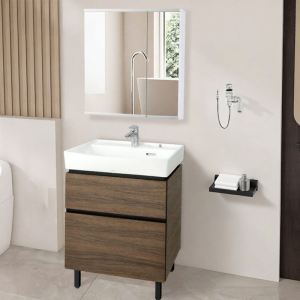 Space-Saving 60cm Floor Mounted Large Capacity Ceramic Sink 60cm