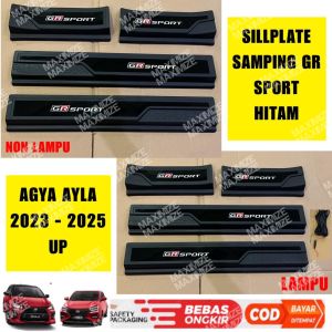 Sillplate Samping Agya Ayla 2023 2024 2025 GR SPORT Hitam