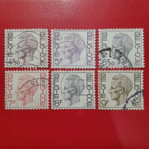 Prangko Belgia klasik Koleksi kuno 6 Pcs Campur USED