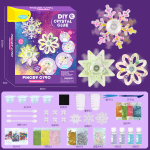 Export Childrens Handmade Crystal Glue the Hokey Pokey Pendant Creative DIY Quicksand Keychain Accessory Toys