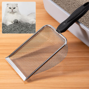 Sekop Sendok Pasir Kucing Stainless Steel Jaring Halus Size Besar Cat Litter Scoops Reptil Sekop Pasir