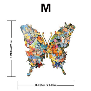 Bộ 162 Miếng Ghép Hình Con Bướm Bằng Gỗ Có Hộp Đựng Dành Cho Người Lớn Và Trẻ Em Trò Chơi Gia Đình Hoạt Động Giáo Dục Trang Trí