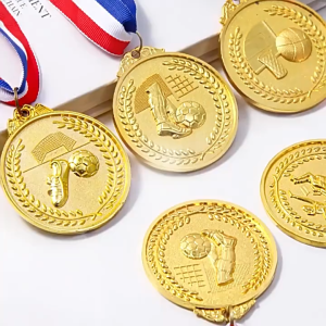 6.5CM Medali Bola Sepak / Medali Futsal / Medali Penghargaan / Medali Kejuaraan