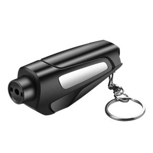 Auto Emergency Windows Glass Breaker Tungsten Steel Tip Car Safety Hammer Belt Cutter Keychain Self Rescue Tool