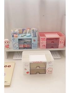 BF-C1002 Desk Organizer Rak Laci Plastik Tempat Serbaguna / Tempat Penyimpanan Alat Tulis Kantor