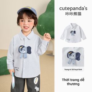 CUTEPANDAS | Áo Sơ Mi Caro Cho Bé Trai Mùa Xuân Và Thu