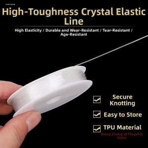 Colorful Transparent Elastic Line DIY Crystal Elastic Line Jewelry Line Buddha Bead Line Cultural Play String Rope 0.6mm