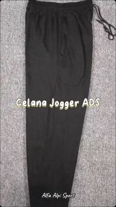 Celana Jogger Logo ADS Bahan Baby Terry / Celana Jogger / Jogger Pria dan Wanita / Celana Jogger / Celana Olahraga Casual Korean Style / Celana Hitam/Sweetpants Jogger / Sweetpants Jogger Pria dan Wanita / Celana Jogger Sweetpants/Celana Jogger Saku
