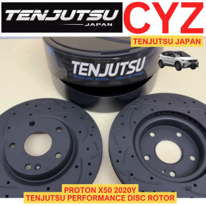 (1 PAIR) Tenjutsu Japan Proton X50 2020Y Front / Rear Sport Disc Rotor Slotted Drille From Japan