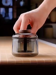 200ml Heat Resistant Glass Tea Mug with Infuser Lid Tea Water Separator Borosilicate Coffee Cup Home