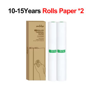 PeriPage 100 Pages Folded A4 Thermal Printer Paper for Long-lasting 8.5 x 11 Inch for A40 Printer PocketJet HPRT MT800 MT800Q