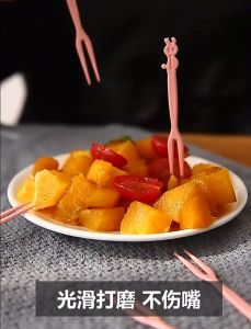 BB7 - 50Pcs Fruit Fork Garpu Buah Tusukan Buah Kue Snack