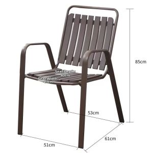 Outdoor Table Rainproof Tempered Glass Coffee Table Balcony Square round Commercial Leisure Iron Art Table Home Garden Furniture