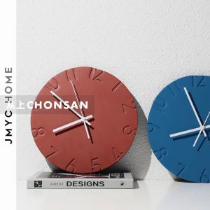 Modern Minimalist Nordic Resin Creative Silent Clock Living Room Decorative Wall Clock Simple Fashion Home Use Clock