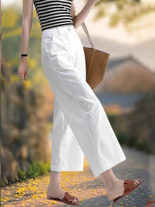 Elegant High Waist Slim Fit French Design Womens Pants